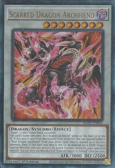 Scarred Dragon Archfiend - RA05-EN044 - Ultimate Rare - 1st Edition