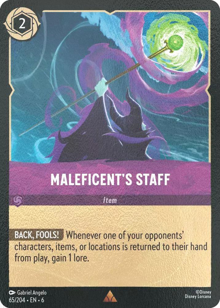 Maleficent's Staff - 65/204 [Azurite Sea] [Cold Foil]