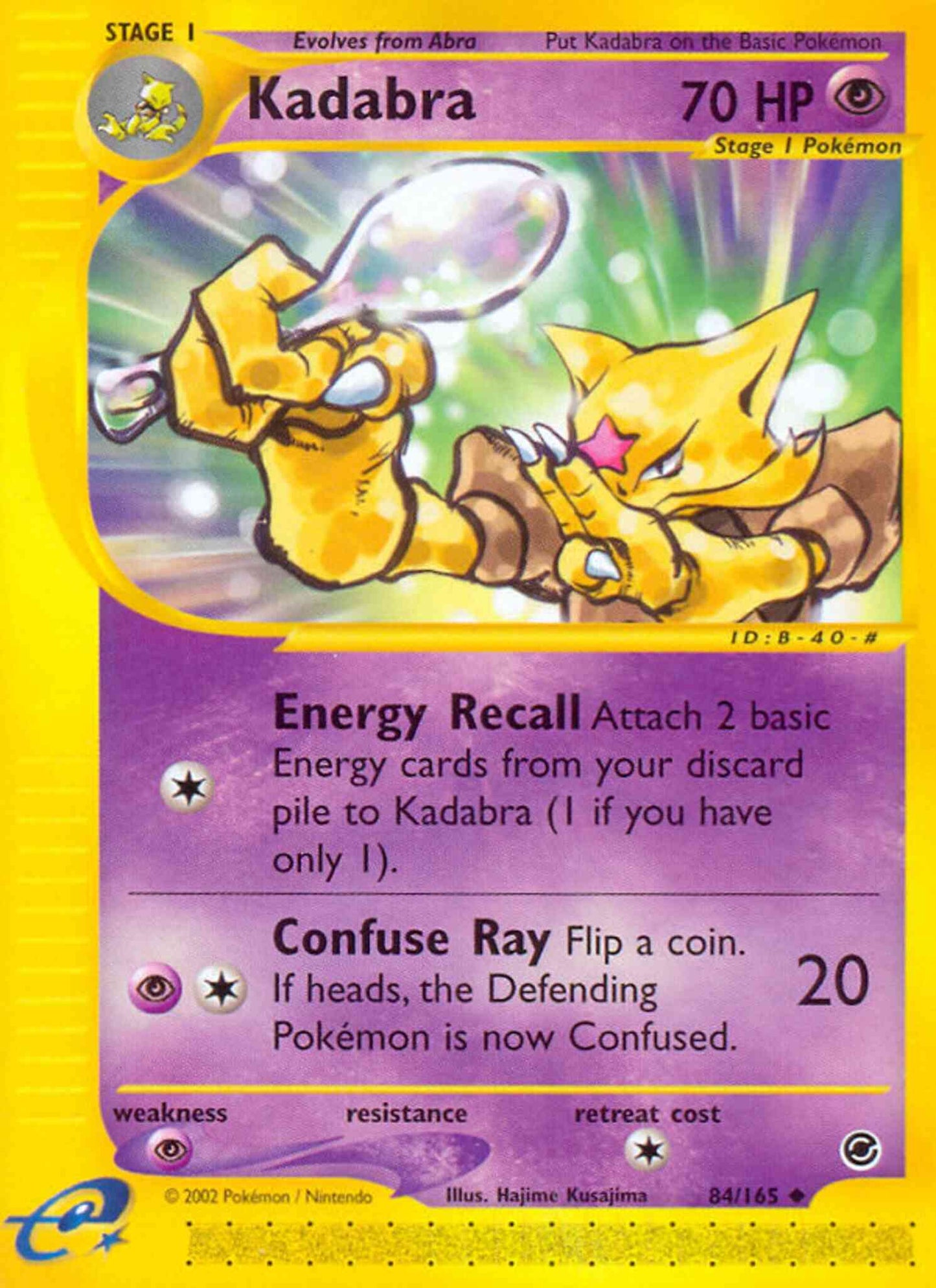 Kadabra - 84/165 - Uncommon [ecard1-84] [Reverse Holo]