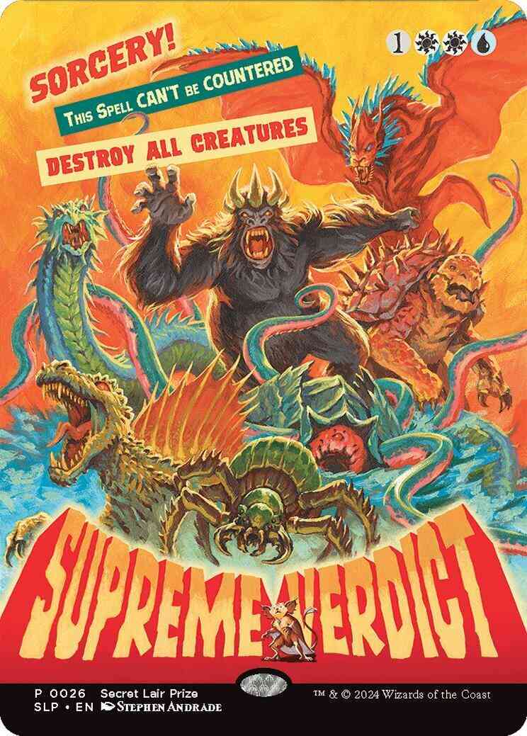 Supreme Verdict [0026] [Borderless] [Secret Lair Showdown] [Foil]