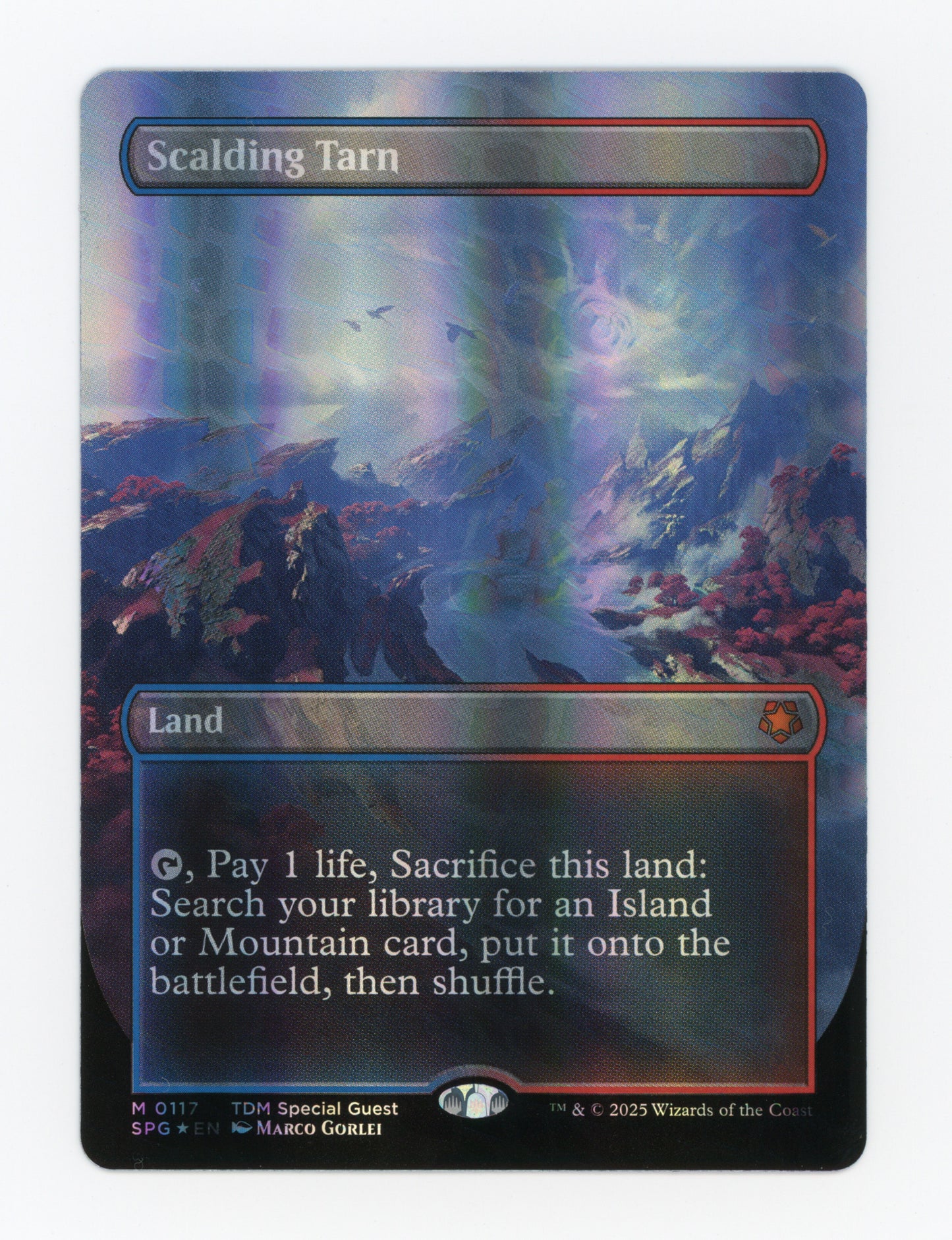 Scalding Tarn — Borderless|Dragonscale Foil — ID 18643