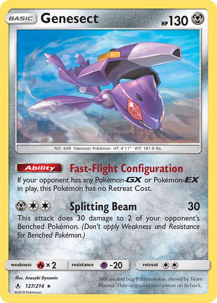 Genesect - 127/214 - Rare [sm10-127] [Reverse Holo]