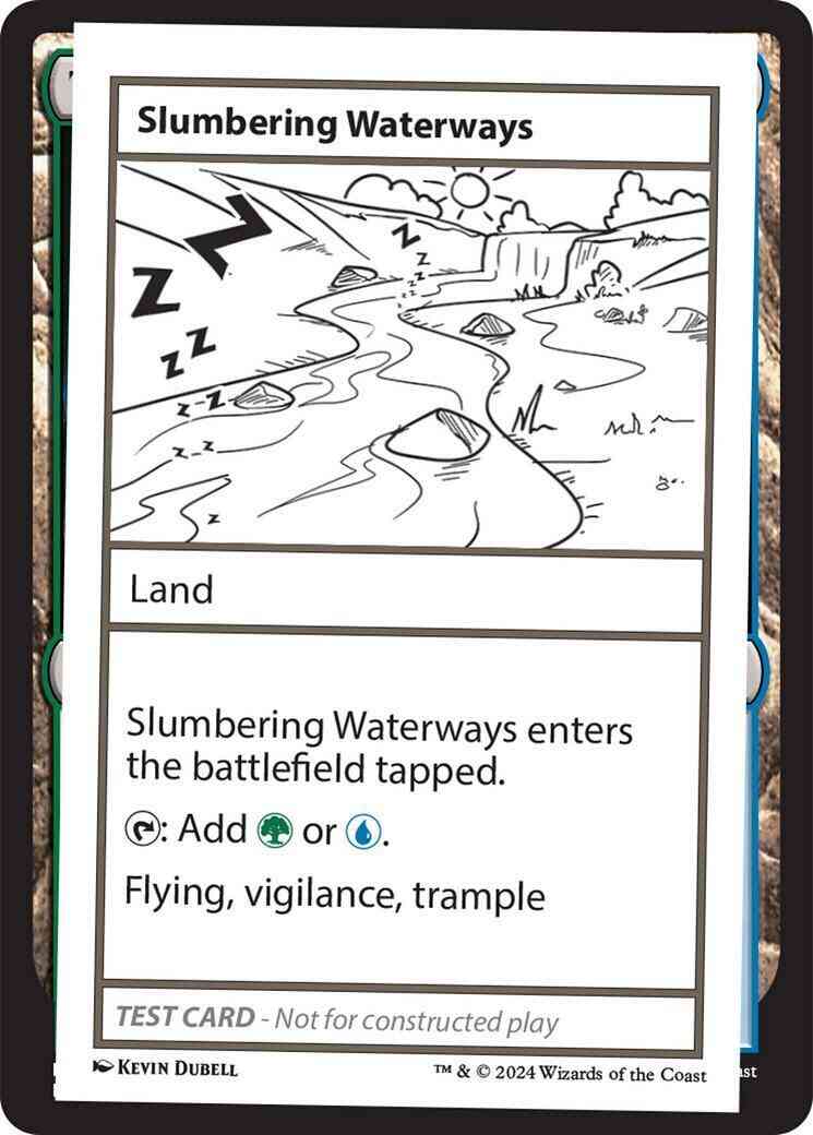 Slumbering Waterways [381] [Playtest Card] [Mystery Booster 2] [Non-Foil]