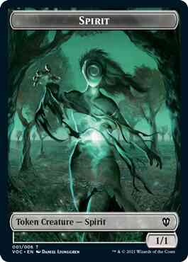 Spirit Token (01) // Spirit Token (02) [Innistrad: Crimson Vow: Commander: Tokens] [Non-Foil]