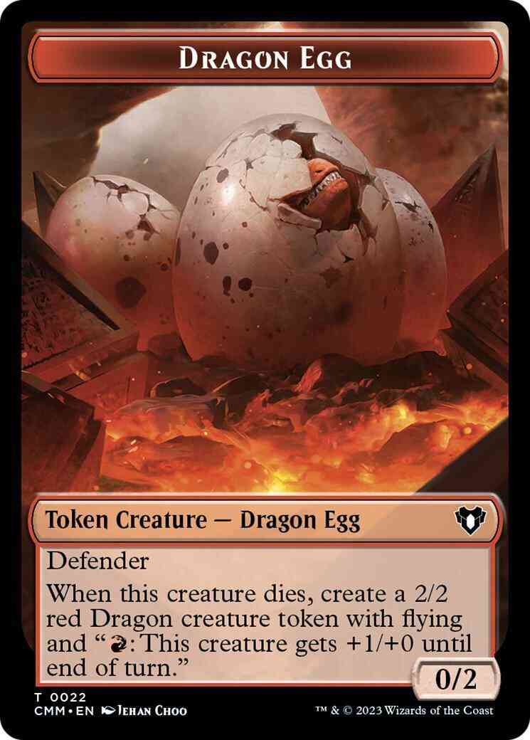 Dragon Egg Token (22) // Spirit Token (10) [Commander Masters: Tokens] [Non-Foil]