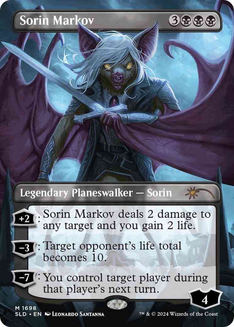 Sorin Markov [1698] [Borderless] [Showcase: Bloomburrow] [Secret Lair Drop] [Non-Foil]