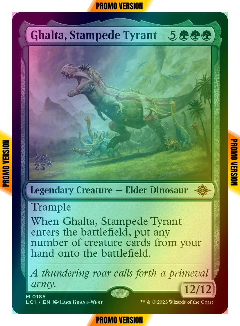 Ghalta, Stampede Tyrant [185s] [Prerelease] [The Lost Caverns of Ixalan: Promos] [Foil]