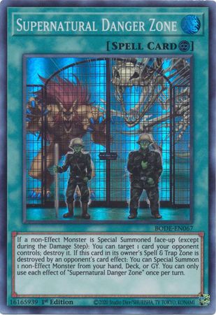 Supernatural Danger Zone - BODE-EN067 - Super Rare - 1st Edition