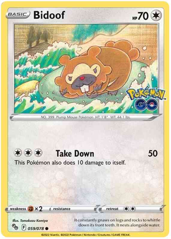 Bidoof - 059/078 - Common [pgo-059] [Non-Holo]