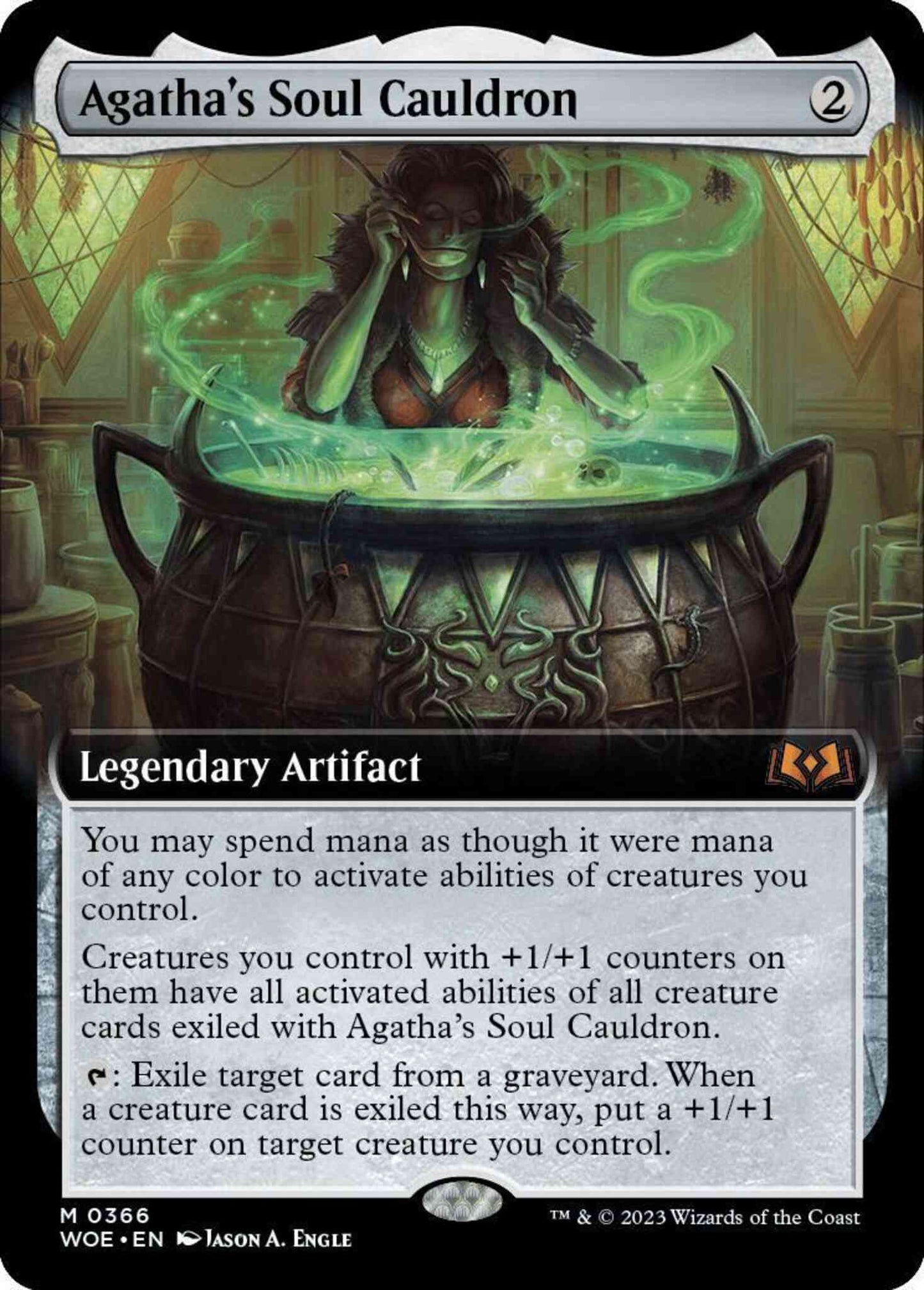 Agatha's Soul Cauldron [366] [Extended Art] [Wilds of Eldraine] [Non-Foil]