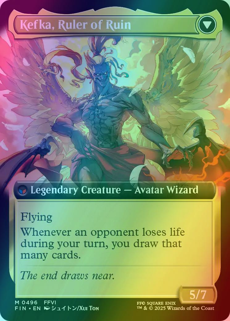 Kefka, Court Mage // Kefka, Ruler of Ruin [496] [Extended Art] [FINAL FANTASY] [Foil]