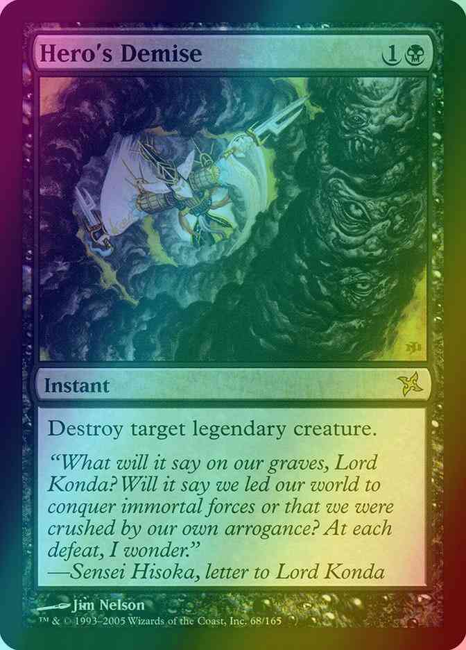 Hero's Demise [68] [Betrayers of Kamigawa] [Foil]