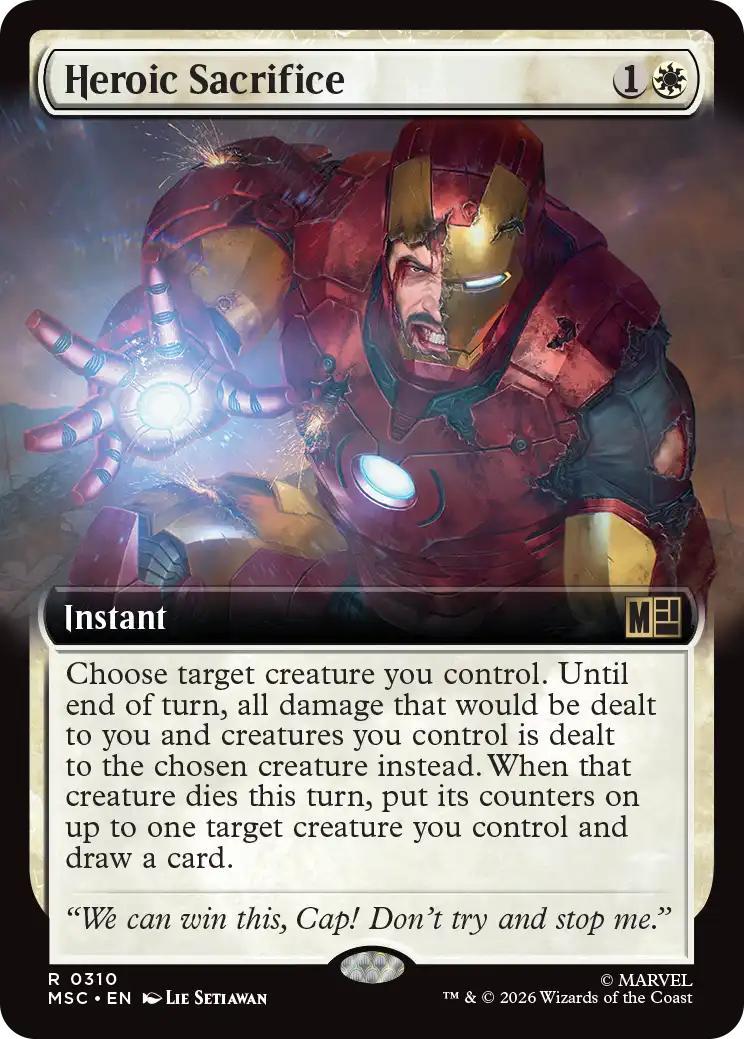 Heroic Sacrifice [310] [Extended Art] [Marvel Super Heroes: Commander] [Non-Foil]