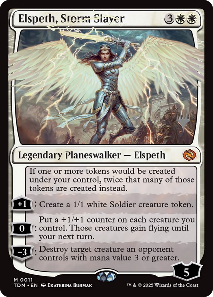 Elspeth, Storm Slayer [11p] [Promo Pack] [Tarkir: Dragonstorm: Promos] [Non-Foil]