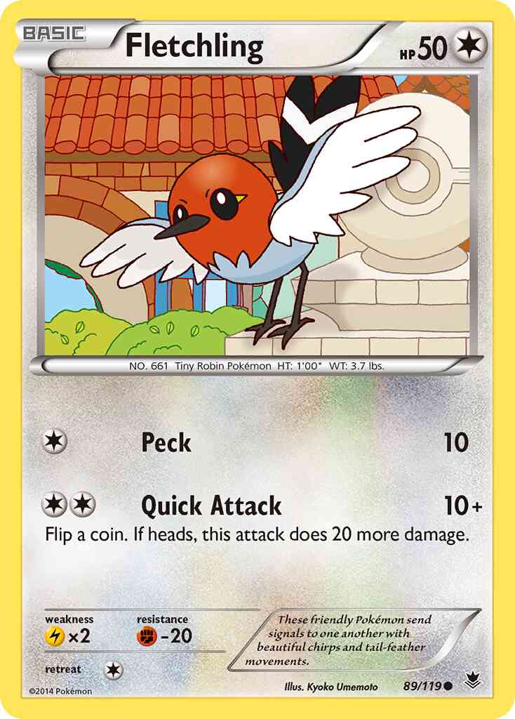 Fletchling - 89/119 - Common [xy4-89] [Non-Holo]