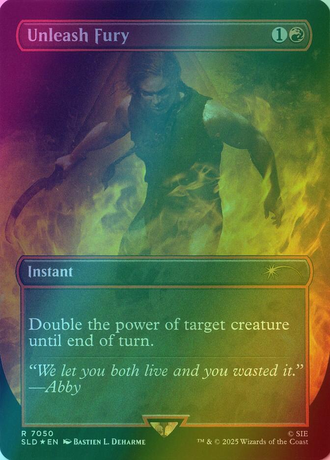 Unleash Fury [7050] [Borderless] [The Last of Us Part II] [Secret Lair Drop] [Foil]