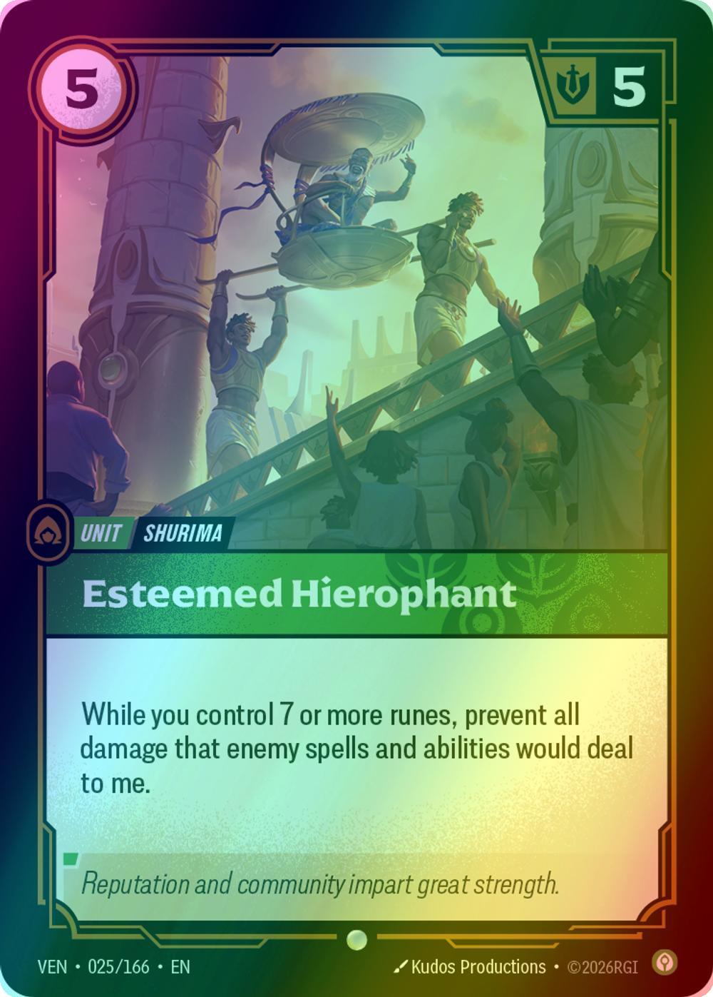 Esteemed Hierophant - 025/166 [Vendetta] [Foil]