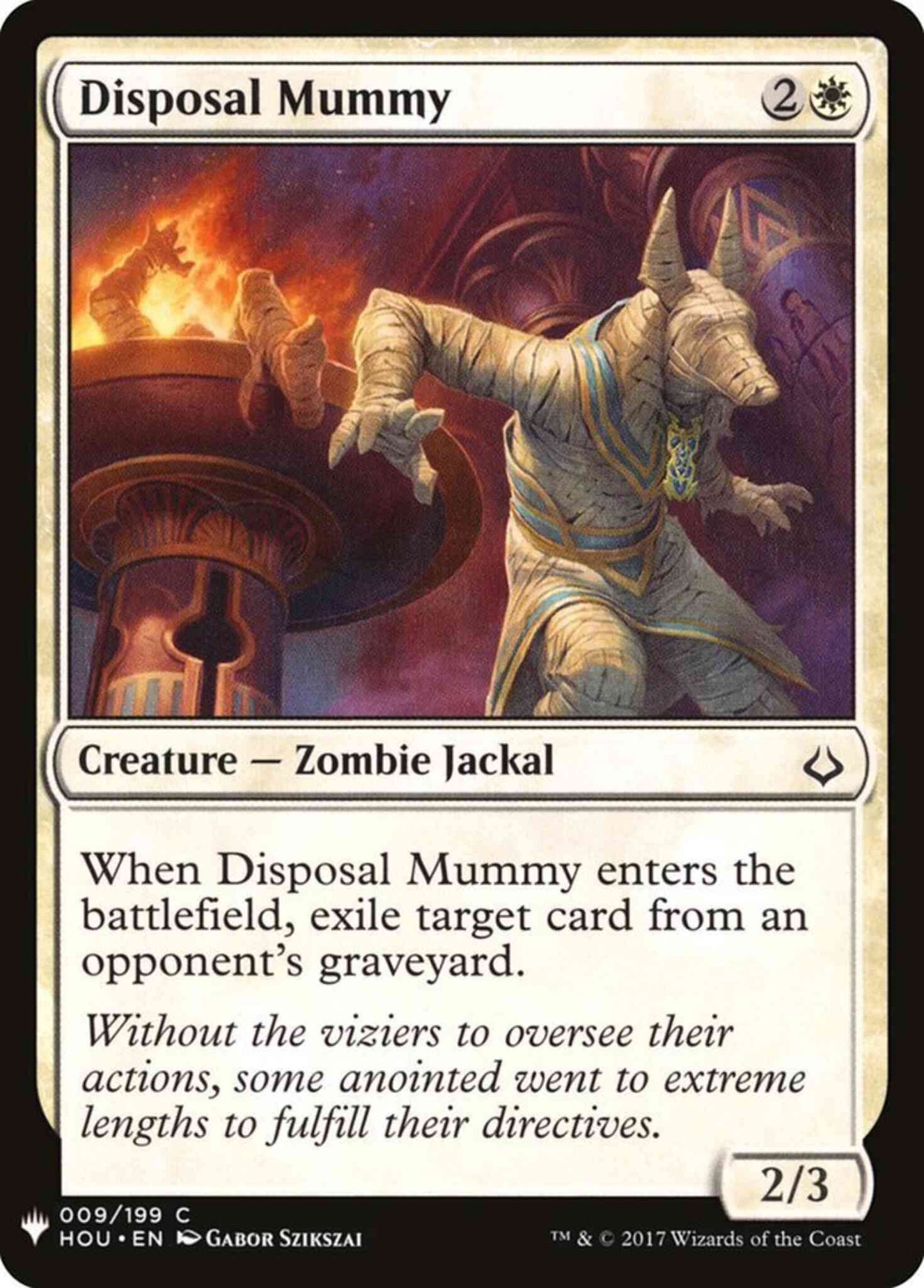 Disposal Mummy [HOU-9] [The List] [Non-Foil]