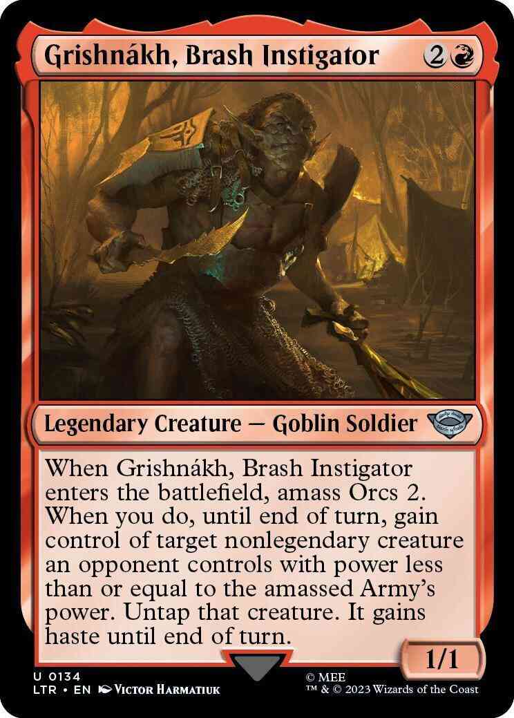 Grishnákh, Brash Instigator [134] [The Lord of the Rings: Tales of Middle-earth] [Non-Foil]