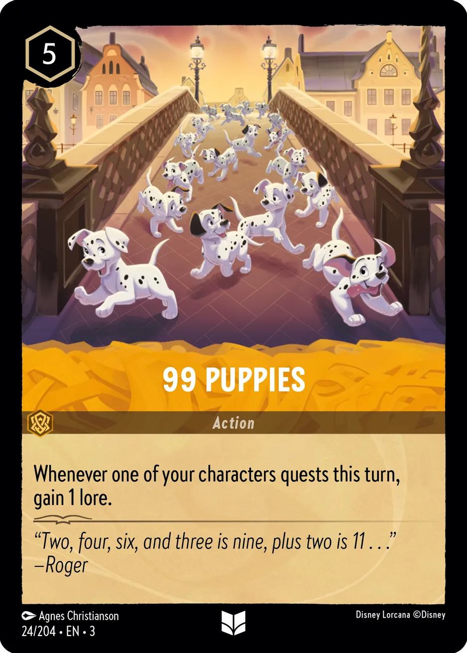 99 Puppies - 24/204 [Into the Inklands] [Non-Foil]