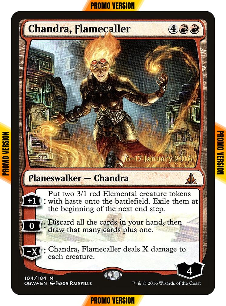 Chandra, Flamecaller [104s] [Oath of the Gatewatch Promos] [Foil]