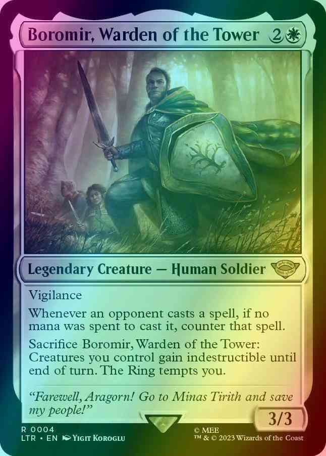 Boromir, Warden of the Tower [4] [The Lord of the Rings: Tales of Middle-earth] [Foil]