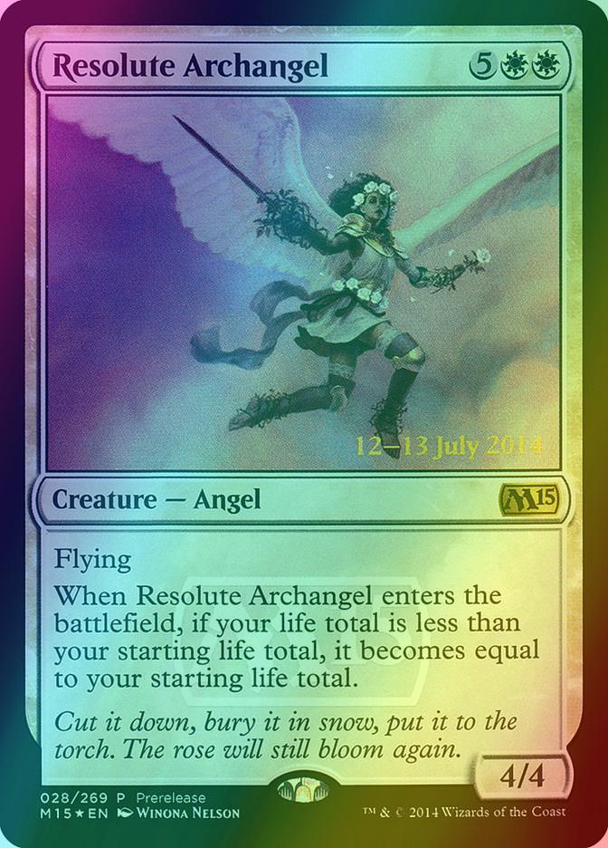 Resolute Archangel [28] [Magic 2015 Promos] [Foil]