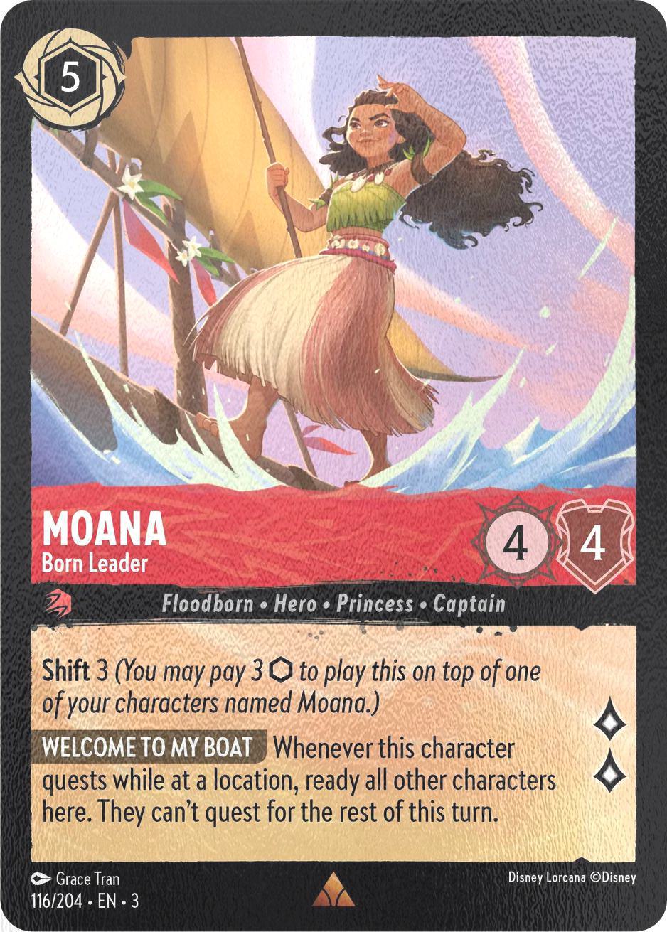 Moana - Born Leader - 116/204 [Into the Inklands] [Cold Foil]