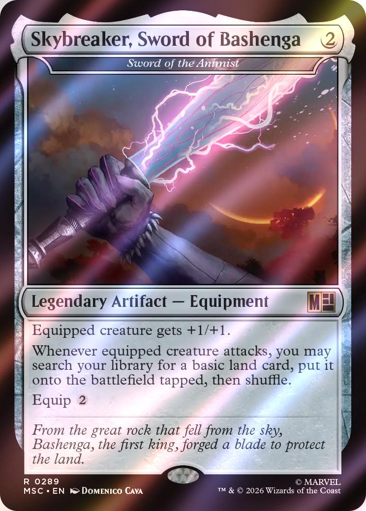 Skybreaker, Sword of Bashenga - Sword of the animist [289] [Marvel Super Heroes: Commander] [Surge Foil]