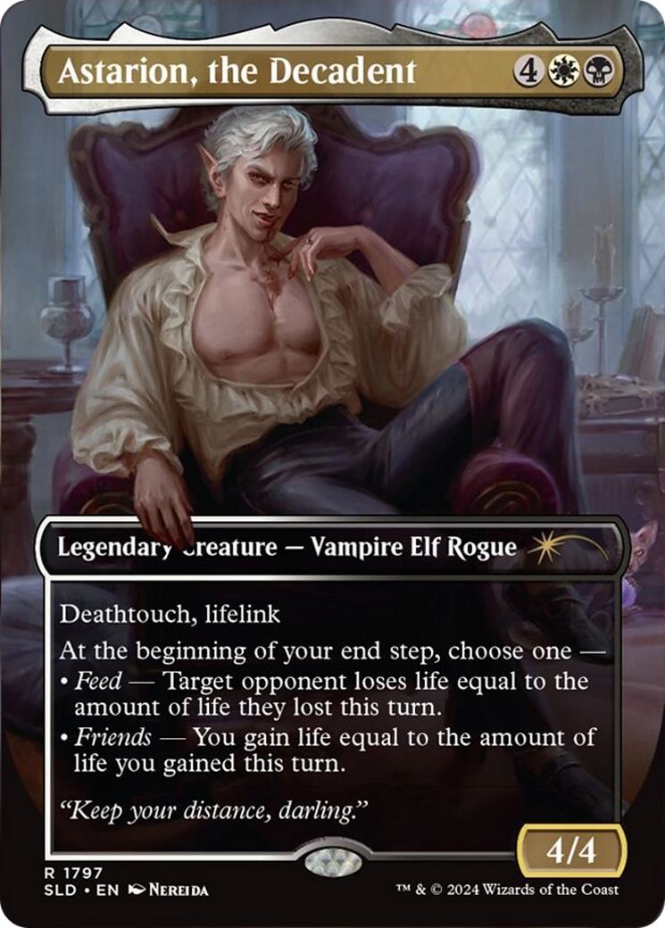 Astarion, the Decadent [1797] [Borderless] [Astarion's Thirst] [Secret Lair Drop] [Non-Foil]