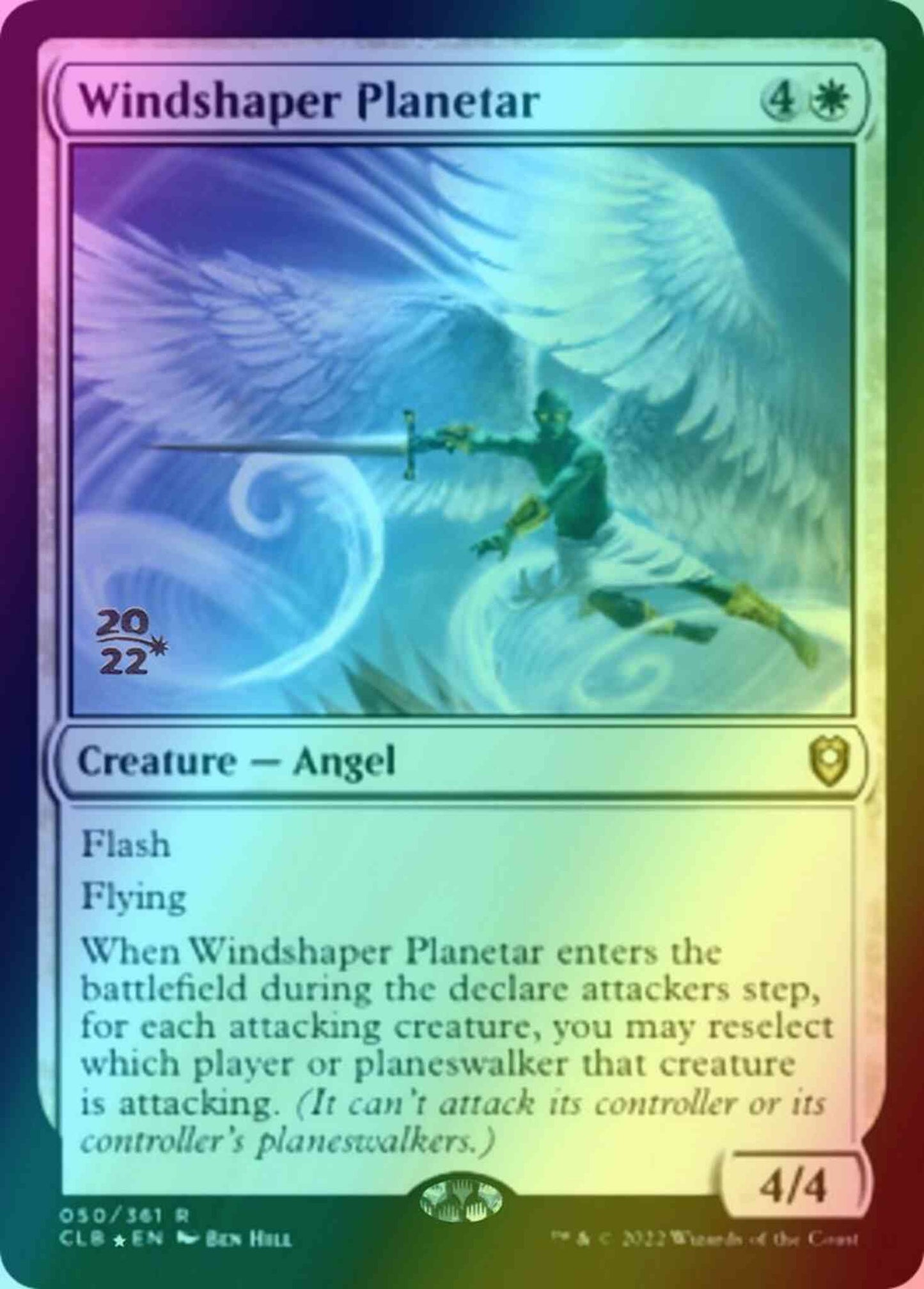 Windshaper Planetar [50s] [Prerelease] [Commander Legends: Battle for Baldur's Gate: Promos] [Foil]