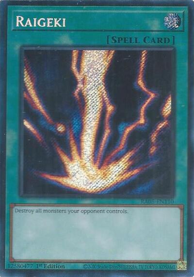 Raigeki - RA05-EN110 - Secret Rare - 1st Edition