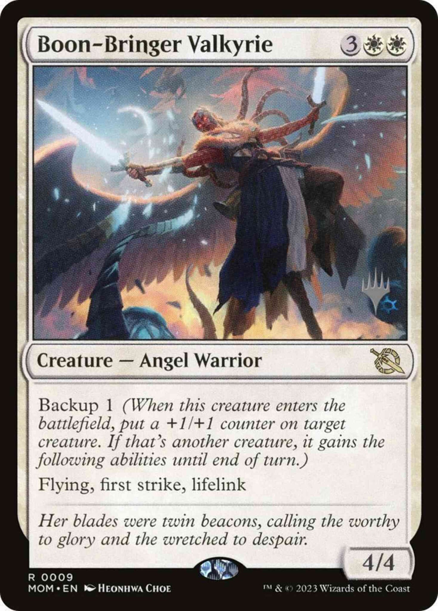 Boon-Bringer Valkyrie [9p] [Promo Pack] [March of the Machine: Promos] [Non-Foil]