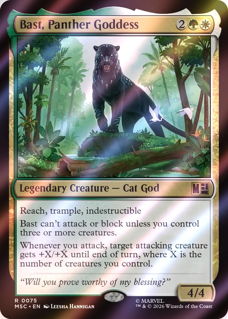 Bast, Panther Goddess [75] [Marvel Super Heroes: Commander] [Surge Foil]