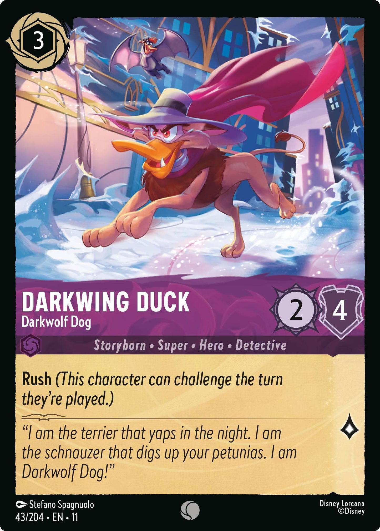 Darkwing Duck - Darkwolf Dog - 43/204 [Winterspell] [Non-Foil]
