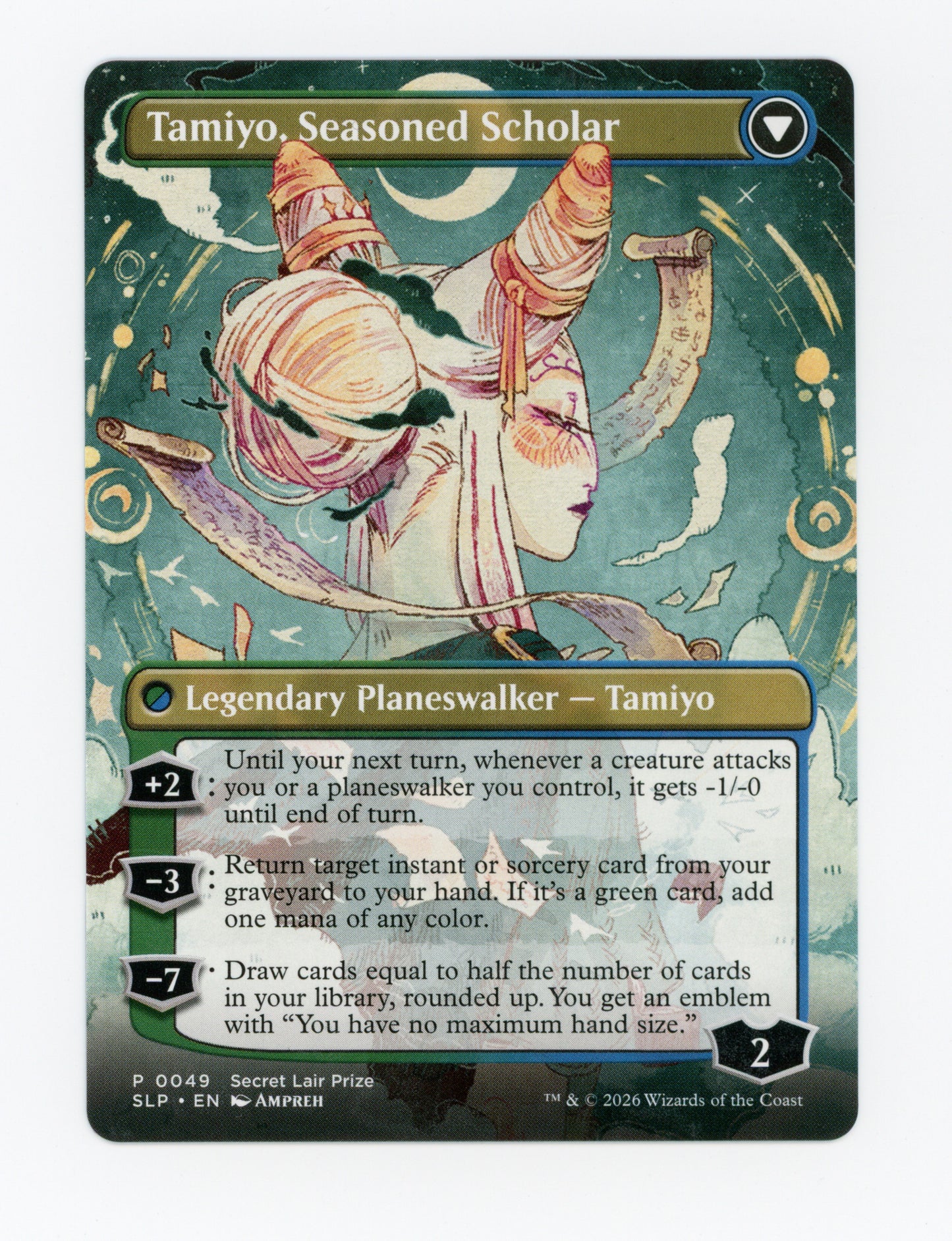 Tamiyo, Inquisitive Student // Tamiyo, Seasoned Scholar — Borderless — ID 18663