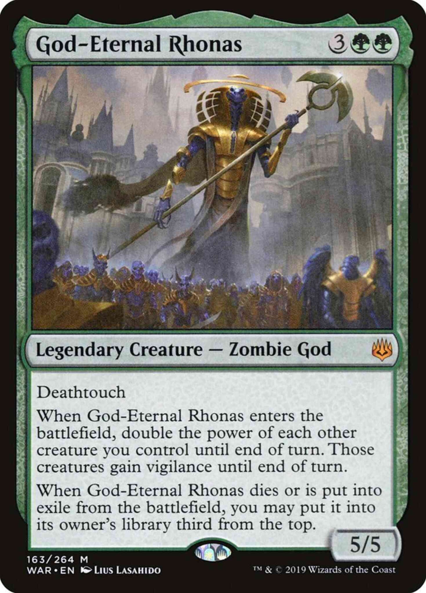 God-Eternal Rhonas [163] [War of the Spark] [Non-Foil]