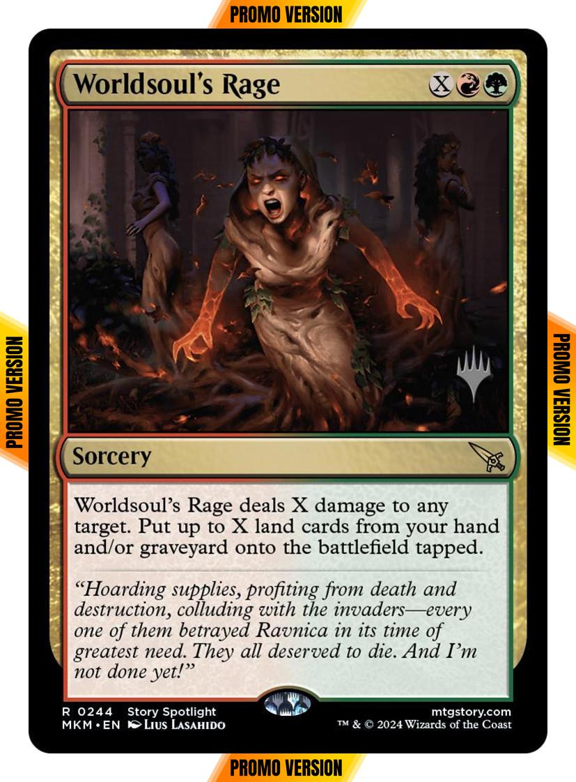 Worldsoul's Rage [244p] [Promo Pack] [Murders at Karlov Manor: Promos] [Non-Foil]