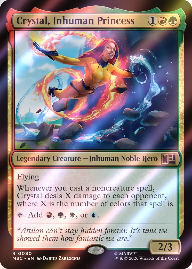 Crystal, Inhuman Princess [80] [Marvel Super Heroes: Commander] [Surge Foil]