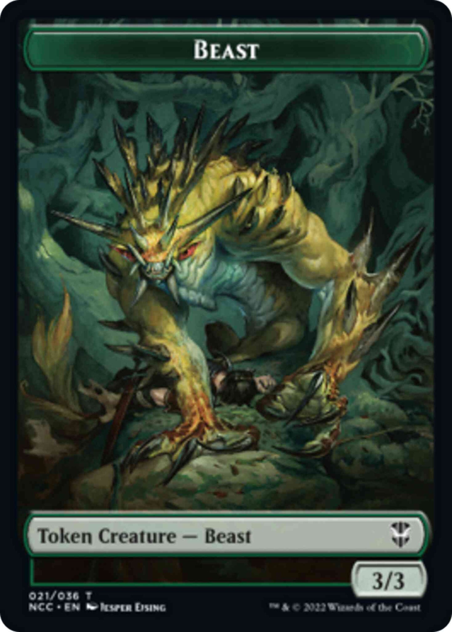 Beast Token (21) // Plant Token (27) [Streets of New Capenna: Commander: Tokens] [Non-Foil]