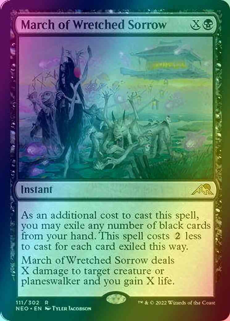 March of Wretched Sorrow [111] [Kamigawa: Neon Dynasty] [Foil]