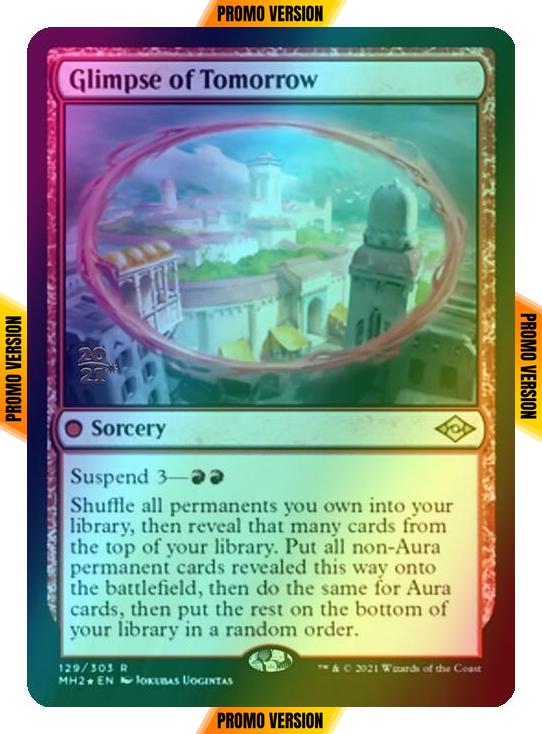 Glimpse of Tomorrow [Prerelease] [129S] [Modern Horizons 2 Promos] [Foil]