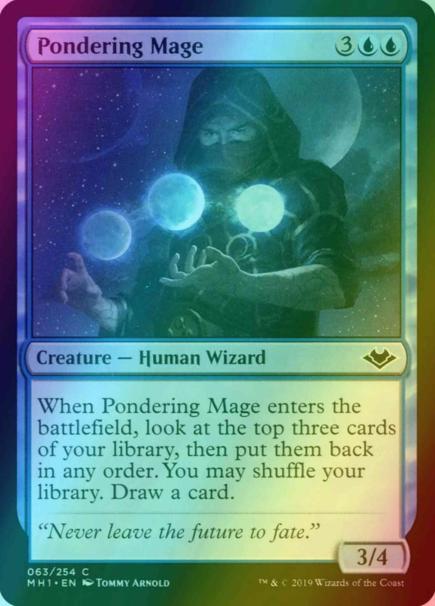 Pondering Mage [63] [Modern Horizons] [Foil]