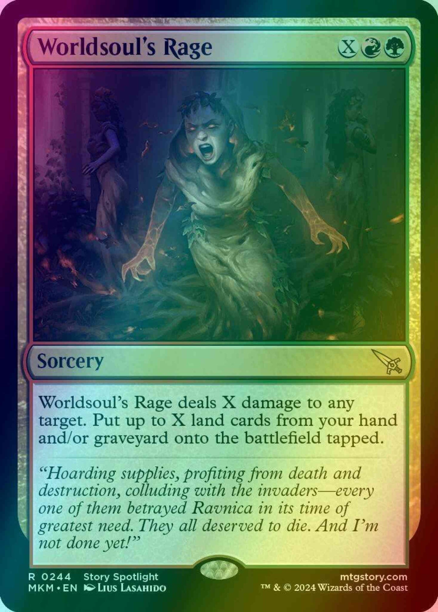 Worldsoul's Rage [244] [Murders at Karlov Manor] [Foil]