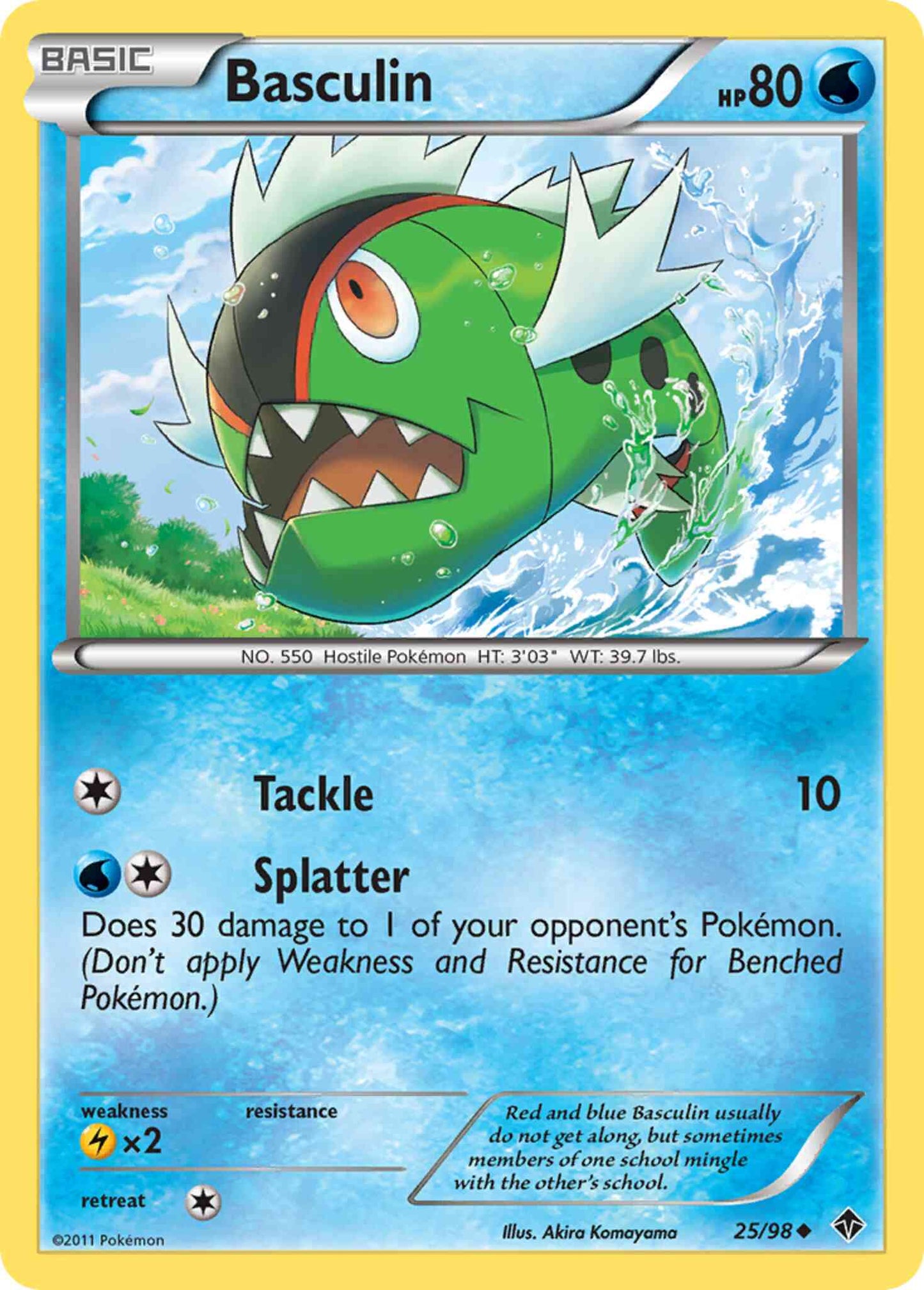 Basculin - 25/98 - Uncommon [bw2-25] [Reverse Holo]