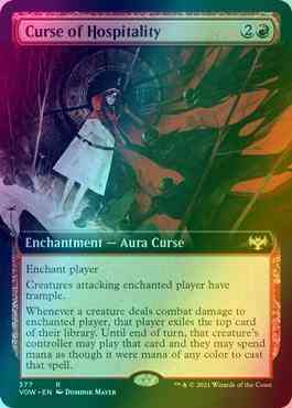Curse of Hospitality [377] [Extended Art] [Innistrad: Crimson Vow] [Foil]