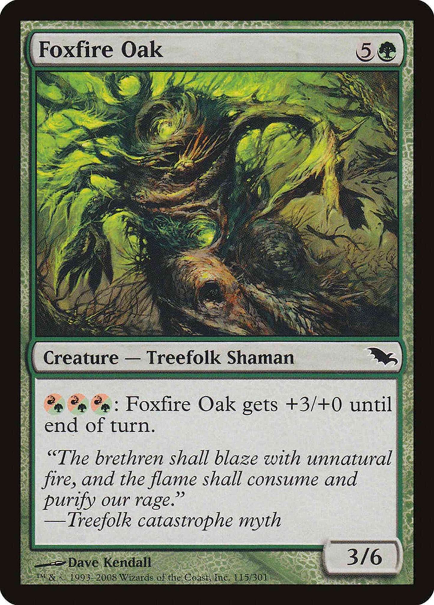 Foxfire Oak [115] [Shadowmoor] [Non-Foil]