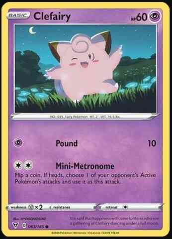 Clefairy - 063/185 - Common [swsh4-063] [Non-Holo]