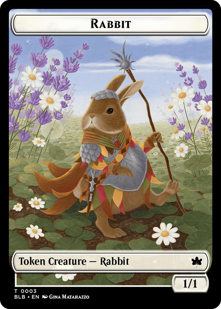 Agate Instigator Token (20) // Rabbit Token (03) [Bloomburrow: Commander: Tokens] [Non-Foil]