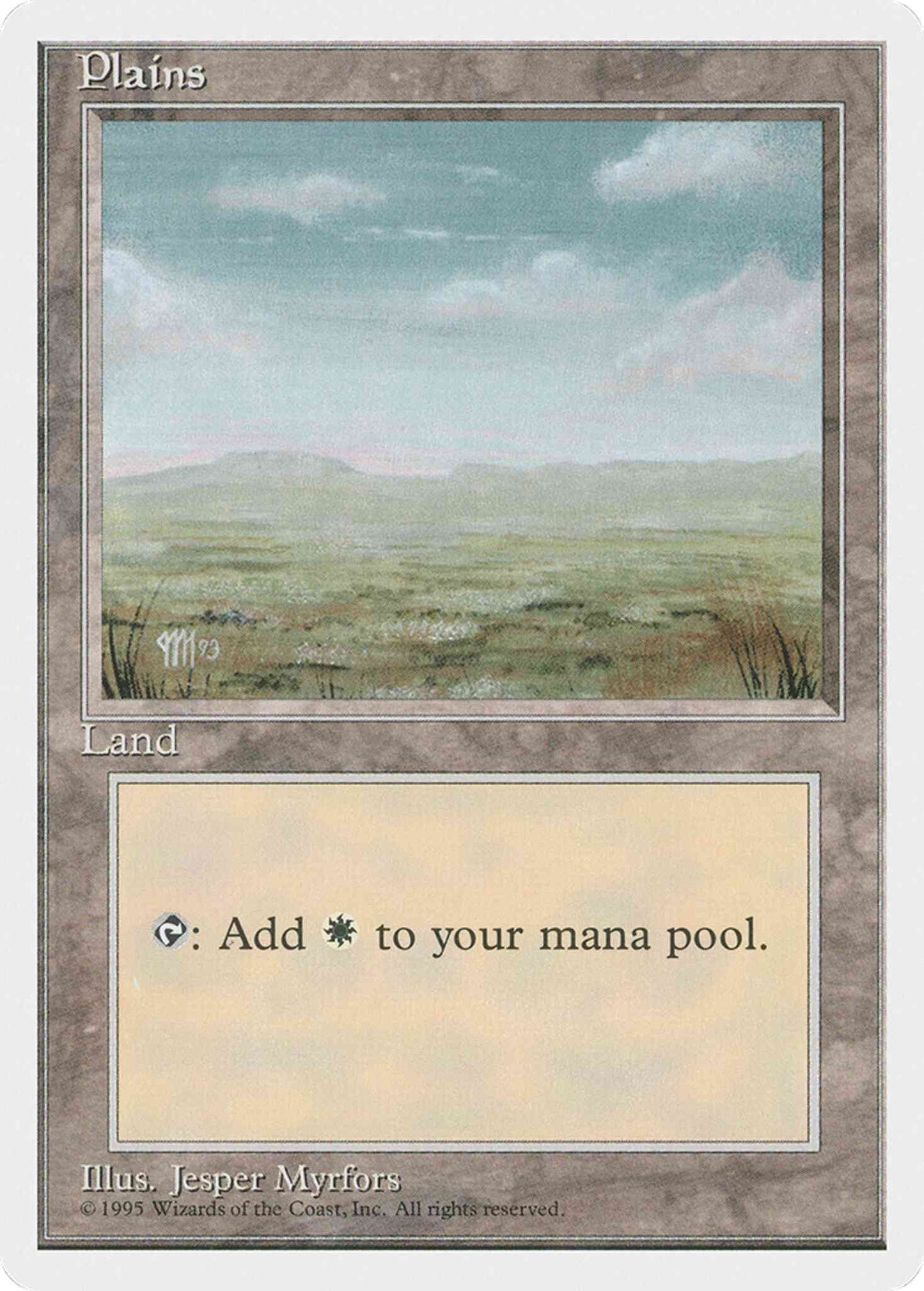 Plains [No Foreground Grass] [366] [Fourth Edition] [Non-Foil]